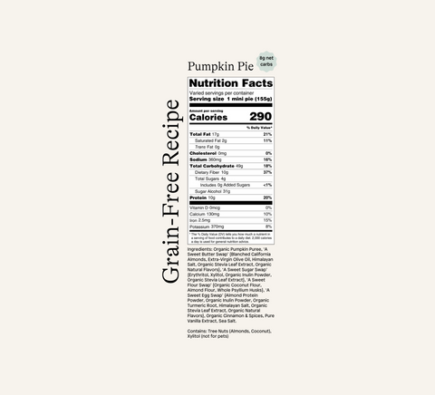 Gluten Free Pumpkin Pie (1/2 dozen)