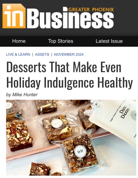 Detox Desserts in the News: Guilt-Free Sweets for the Holidays