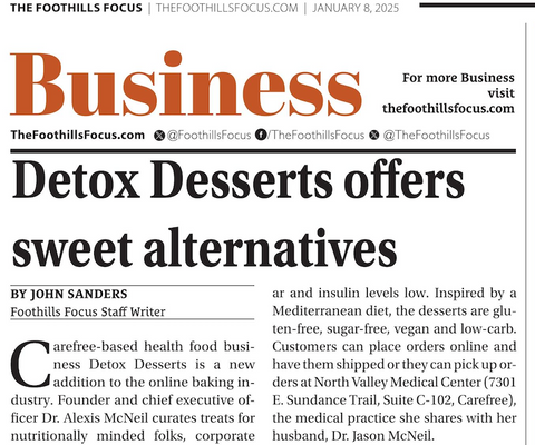 Sweet Success: Detox Desserts Featured in the Local Newspaper