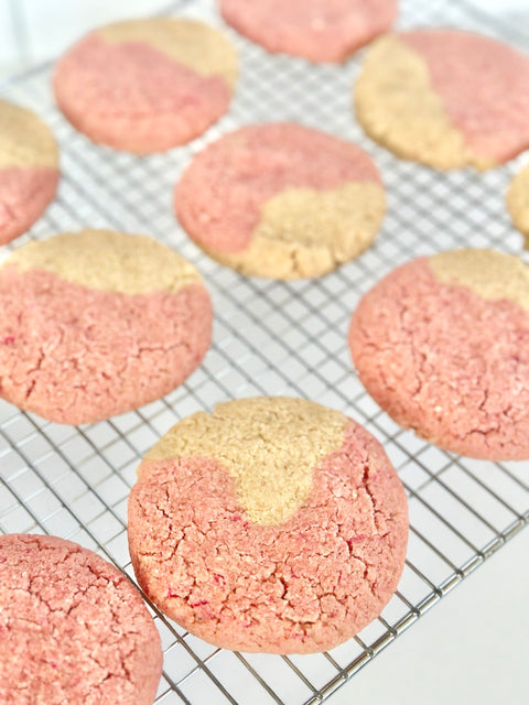 Strawberry Marble Cookies (1/2 dozen)